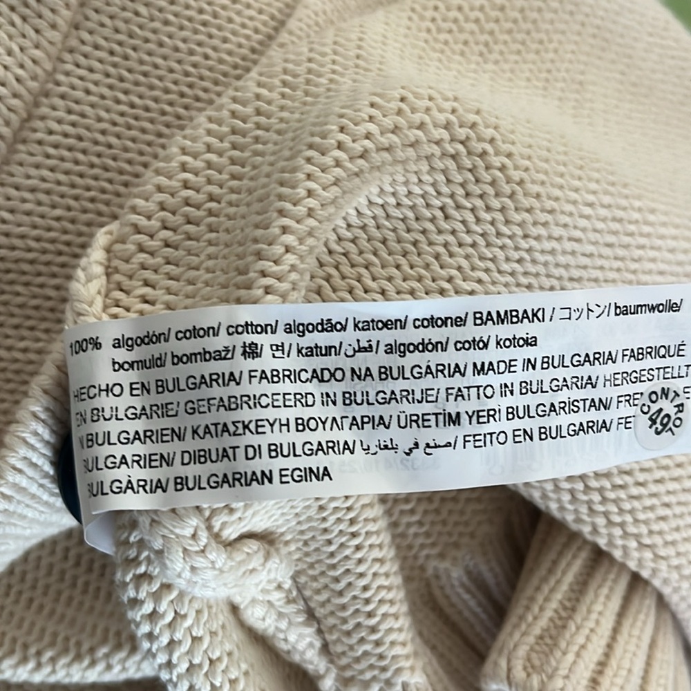 Zara Cream Button-Up Cardigan - Picture 5 of 6